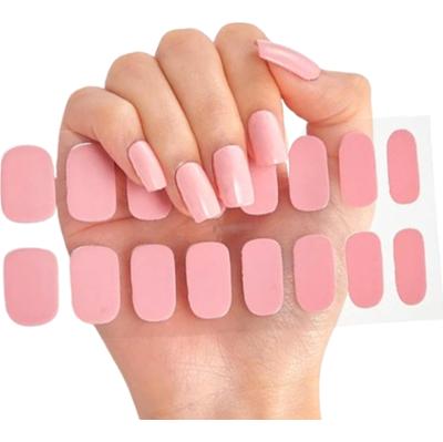 Deni Carte Naklejki Żelowe - naklejki na paznokcie utwardzane UV/LED, różne kolory Pink Nude | Różowy Cielisty