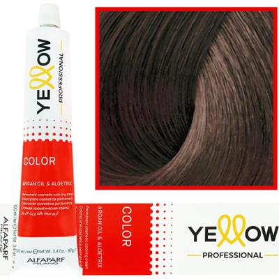 Alfaparf Yellow - trwała farba do włosów z aloesem i kiełkami pszenicy, 100ml 8,11 | Jasny Intensywny Popielaty Blond