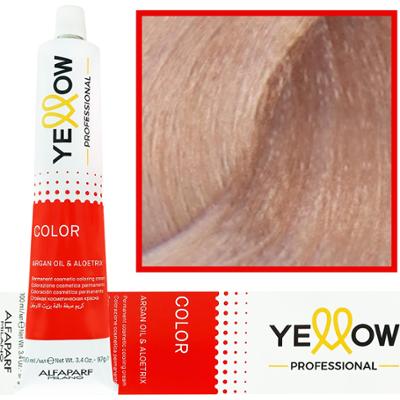 Alfaparf Yellow - trwała farba do włosów z aloesem i kiełkami pszenicy, 100ml 9,21 | Bardzo Jasny Fioletowy Popielaty Blond