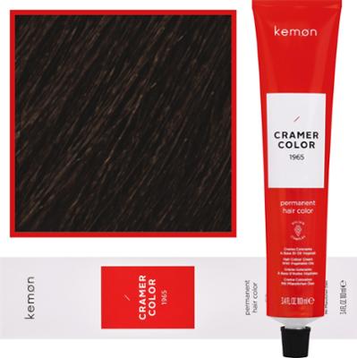 Kemon Cramer Color - kremowa farba do włosów z olejem kokosowym, 100ml 5,08 | Jasny Nordycki Naturalny Brąz