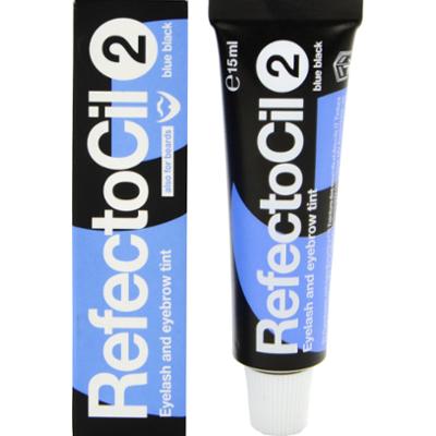 Refectocil henna do brwi i rzęs w żelu 15ml długotrwały efekt podkreślający oprawę oczu 2 Czarno Niebieski