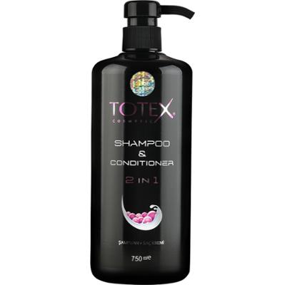Totex 2in1 All Hair - szampon i odżywka do włosów, 750ml