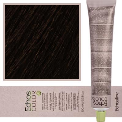 Echosline Echos Color Colouring Cream - wegańska farba do włosów, 100ml COLD 6,7 | Zimny Brązowy Ciemny Blond