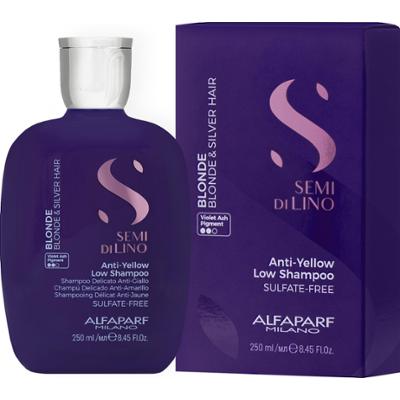 Alfaparf Anti Yellow Low - szampon do włosów blond i siwych, 250ml