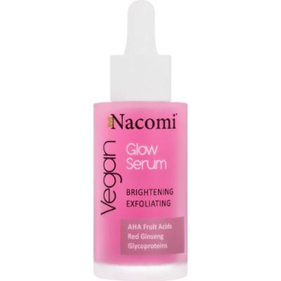 Nacomi Glow Serum Brightening Exfoliating - wegańskie serum złuszczająco-rozświetlające 40ml