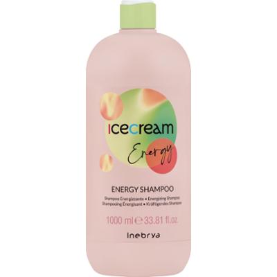 Inebrya Ice Cream Energy - szampon energetyzujący do włosów cienkich i słabych, 1000ml