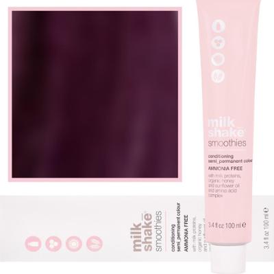 Milk Shake Smoothie Semi-Perm - farba do włosów bez amoniaku, paleta kolorów, 100ml 5,77 | 5VV || Jasny Intensywny Fioletowy Brąz