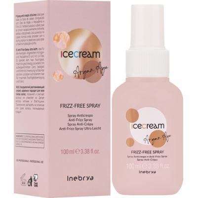 Inebrya Ice Cream Argan Age Frizz Free - spray przeciw puszeniu się włosów, 100ml