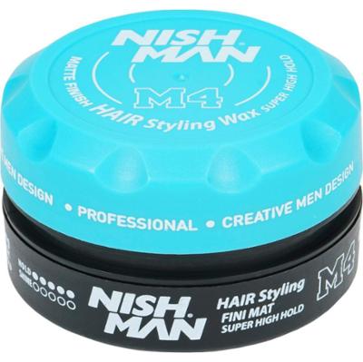 Nishman M4 Matte Super High Hold Wax - wodna pomada do stylizacji włosów, 100ml