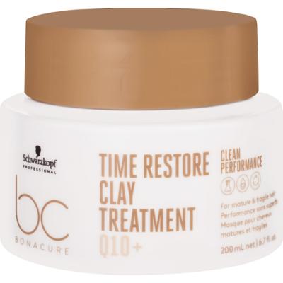 Schwarzkopf BC Time Restore Clay Treatment Q10+ Maska wzmacniająca do włosów dojrzałych 200ml