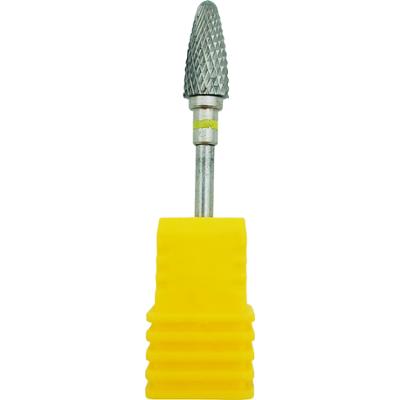 Frez Karbidowy Stożek - frez do manicure paznokci, kolor żółty