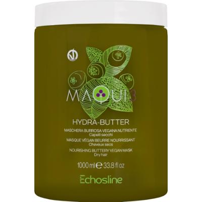 Echosline Maqui 3 Hydra-Butter - wegańska maska do włosów zniszczonych i suchych, 1000ml