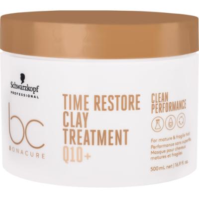 Schwarzkopf BC Time Restore Clay Treatment Q10+ - maska wzmacniająca włosy, 500ml