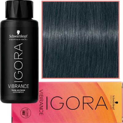 Schwarzkopf Professional Igora Vibrance – półtrwała farba do włosów bez amoniaku, 60ml 7-21 | Średni Blond Popielaty Cendre