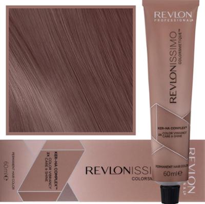 Revlon Revlonissimo Colorsmetique High Coverage - profesjonalna farba do siwych włosów, 60ml HC 6,25 | Ciemny Opalizujący Mahoniowy Blond