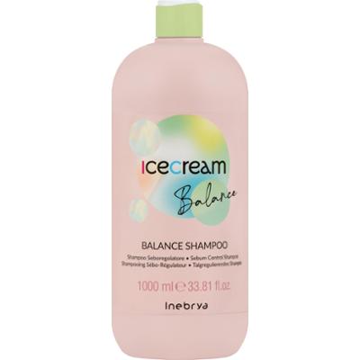 Inebrya Ice Cream Balance - szampon do włosów przetłuszczających się, 1000ml