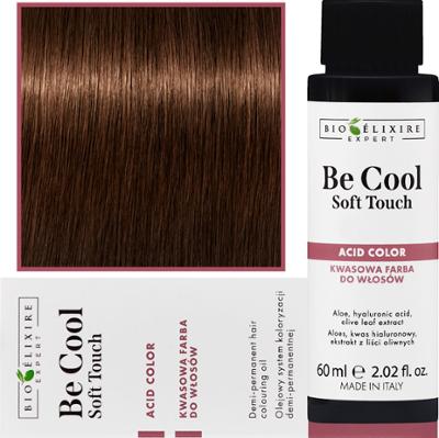 Bioelixire Be Cool Soft Touch - wegańska farba do włosów o kwasowej formule, 60ml 7.3 | Średni Złoty Blond