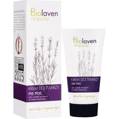Biolaven Organic - Krem do twarzy na noc intensywnie nawilżający, 50ml