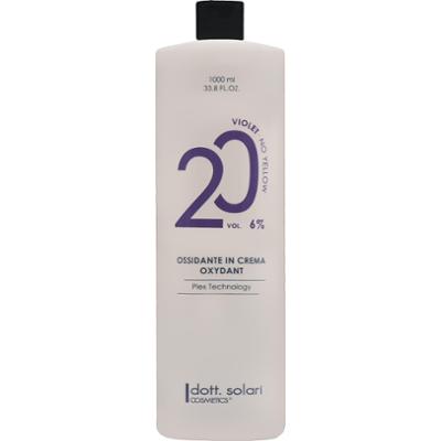 Dott.Solari Oxydant – oksydant do koloryzacji i rozjaśniania włosów, 1000 ml 6% | VOL 20 Anti-Yellow