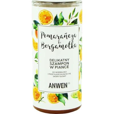Anwen Pomarańcza i Bergamotka łagodny szampon oczyszczający w piance 170ml
