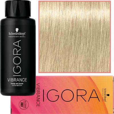 Schwarzkopf Professional Igora Vibrance – półtrwała farba do włosów bez amoniaku, 60ml 9-4 | Ekstra Jasny Blond Beżowy