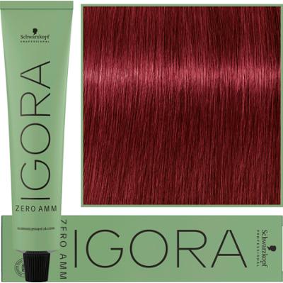 Schwarzkopf Professional Igora Zero Amm - profesjonalna farba do włosów bez amoniaku, 60ml 5-88  |  Jasny Brąz Czerwony Ekstra