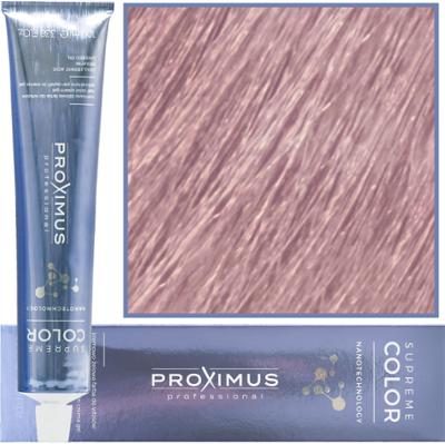 Proximus Supreme Color Nanotechnology – profesjonalna farba do włosów z kwasem hialuronowym, 100ml 9,25 | Bardzo Jasny Fioletowo Mahoniowy Blond