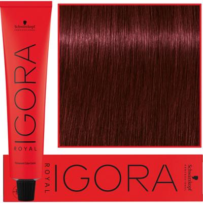 Schwarzkopf Professional Igora Royal - trwała farba do włosów o innowacyjnej formule, 60ml 4-88 | Średni Brąz Czerwony Ekstra