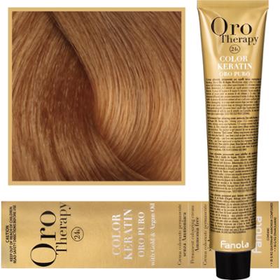 Fanola Oro Therapy - farba do włosów bez amoniaku, pełna paleta kolorów 8,3 | Jasny Złoty Blond