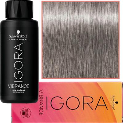 Schwarzkopf Professional Igora Vibrance – półtrwała farba do włosów bez amoniaku, 60ml 8-11 | Jasny Blond Cendre Extra