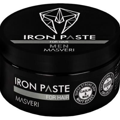 Masveri Iron Paste For Hair - bardzo mocna, matowa pasta do włosów krótkich i średnich, 100ml