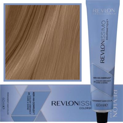 Revlon Revlonissimo Colorsmetique High Coverage - profesjonalna farba do siwych włosów, 60ml HC 8,12 | Jasny Popielaty Opalizujący Blond