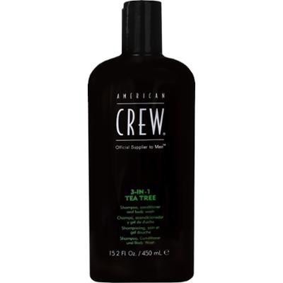 American Crew 3in1 Tea Tree - żel pod prysznic 3w1, do mycia ciała i pielęgnacji włosów, 450ml