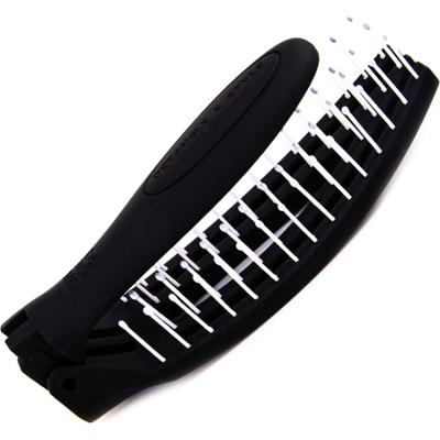 Olivia Garden Finger On The Go - składana szczotka do włosów z lustrem