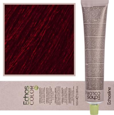 Echosline Echos Color Colouring Cream - wegańska farba do włosów, 100ml 6,66 | Intensywny Czerwony Ciemny Blond