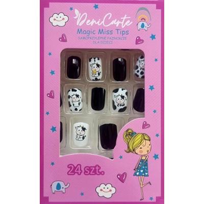 Deni Carte Tipsy Kids - tipsy przyklejane dla dzieci, różne wzory Krówki | Biało-Czarne