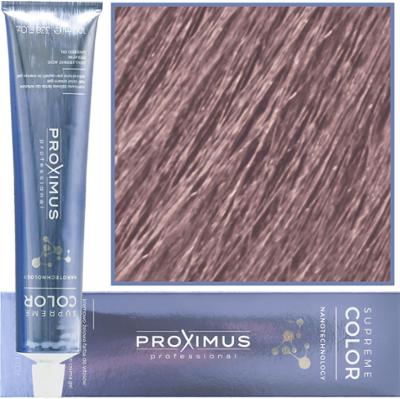 Proximus Supreme Color Nanotechnology – profesjonalna farba do włosów z kwasem hialuronowym, 100ml 8,21 | Jasny Fioletowo Popielaty Blond