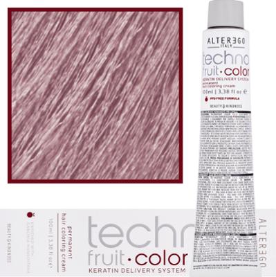 Alter Ego Technofruit Color - farba z keratyną do trwałej koloryzacji włosów, 100ml 10/21 | Platynowy Blond Irys Popielaty