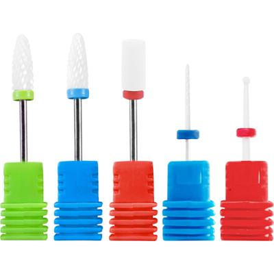 Lewer - zestaw frezów ceramicznych do hybrydy/żelu, 5 sztuk