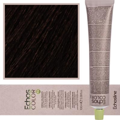 Echosline Echos Color Colouring Cream - wegańska farba do włosów, 100ml COLD 5,7 | Zimny Brązowy Jasny Kasztan