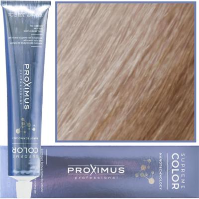 Proximus Supreme Color Nanotechnology – profesjonalna farba do włosów z kwasem hialuronowym, 100ml 11,23 | Super Rozjaśniający Perłowo Beżowy Blond