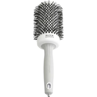 Olivia Garden Expert Blowout Shine White&Grey - ceramiczna szczotka do modelowania włosów, 55mm