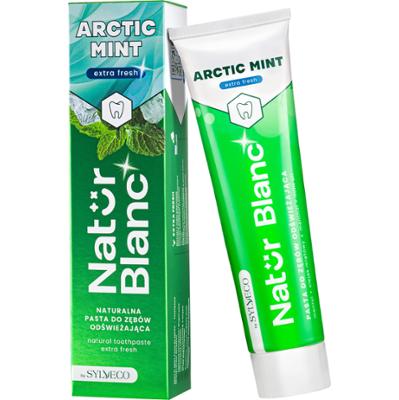 Sylveco Natur Blanc Pasta do zębów ARCTIC MINT - intensywne odświeżenie dla zębów, 100ml