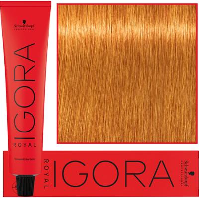 Schwarzkopf Professional Igora Royal - trwała farba do włosów o innowacyjnej formule, 60ml 9-7 | Ekstra Jasny Blond Miedziany