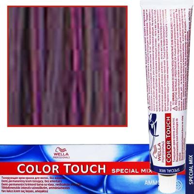 Wella Color Touch - profesjonalna farba do włosów bez amoniaku, 60 ml 0/68 Fioletowo-Niebieski