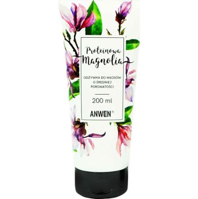Anwen Proteinowa Magnolia odbudowująca odżywka do włosów średnioporowatych 200ml