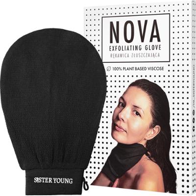 Sister Young Nova Body Glove - rękawica do mycia ciała, różne kolory Black | Czarny