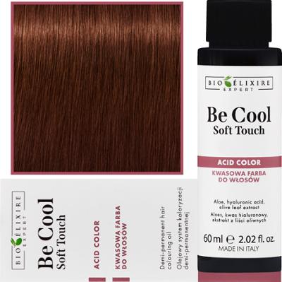 Bioelixire Be Cool Soft Touch - wegańska farba do włosów o kwasowej formule, 60ml 6.4 | Ciemny Miedziany Blond