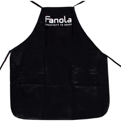 Fanola Fartuch Fryzjerski - profesjonalny czarny fartuch z dwiema kieszonkami