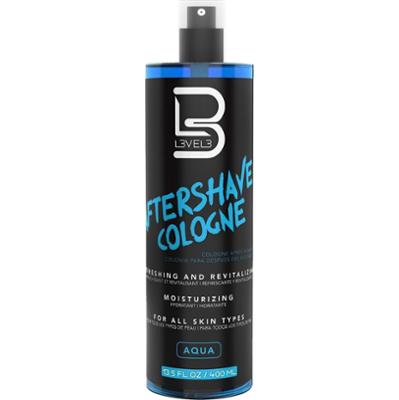 L3VEL3 Aftershave Cologne Aqua - woda kolońska po goleniu, nawilżająca, 400ml